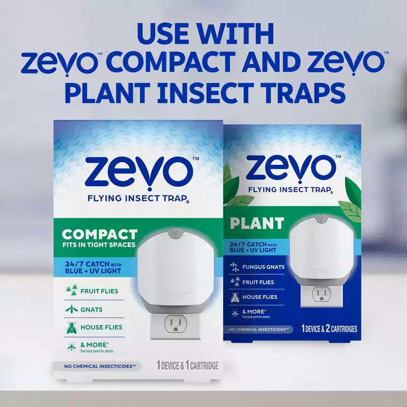 Zevo Plant Flying Insect Trap 3pk Refill White
