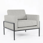 HomePop Modern Upholstered Club Chair w/Metal Frame