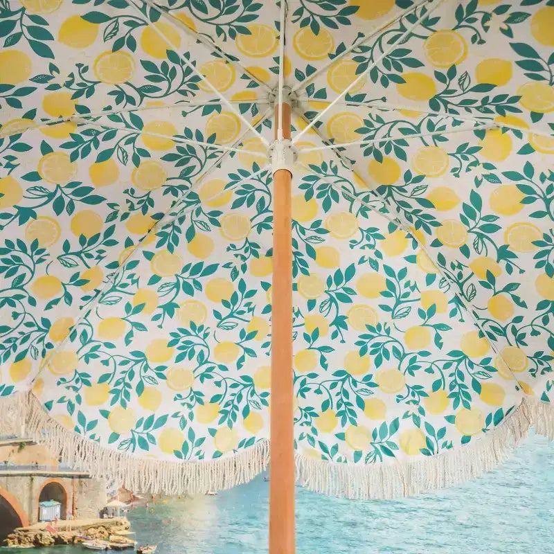 MINNIDIP Round Outdoor Patio Beach Umbrella - Limone