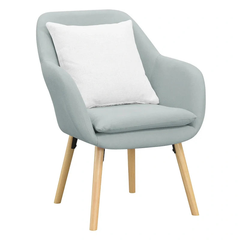 Convenience Concepts Take a Seat Charlotte Wingback Upholstered Accent Armchair
