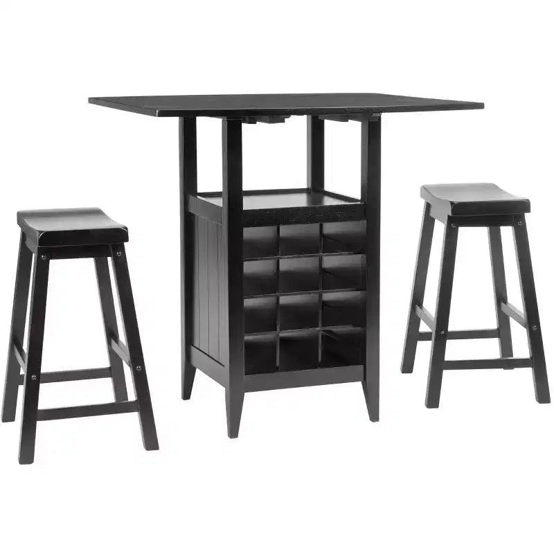 Casey 3 Piece Drop Leaf Pub Set - AMH8504 - Safavieh Couture
