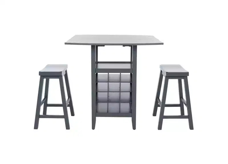 Casey 3 Piece Drop Leaf Pub Set - AMH8504 - Safavieh Couture