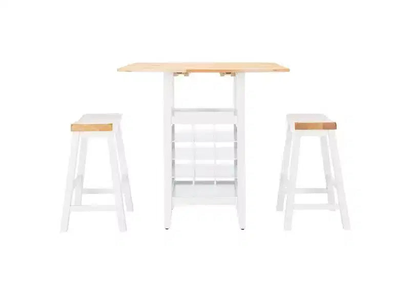 Casey 3 Piece Drop Leaf Pub Set - AMH8504 - Safavieh Couture