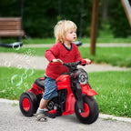 Qaba Ride on Motorcycle, 6V Ride on Bubble Car, 3 Wheeled 2 MPH Electric Motorcycle for Kids w/ LED Headlight, Music, Forward & Reserve