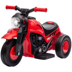 Qaba Ride on Motorcycle, 6V Ride on Bubble Car, 3 Wheeled 2 MPH Electric Motorcycle for Kids w/ LED Headlight, Music, Forward & Reserve