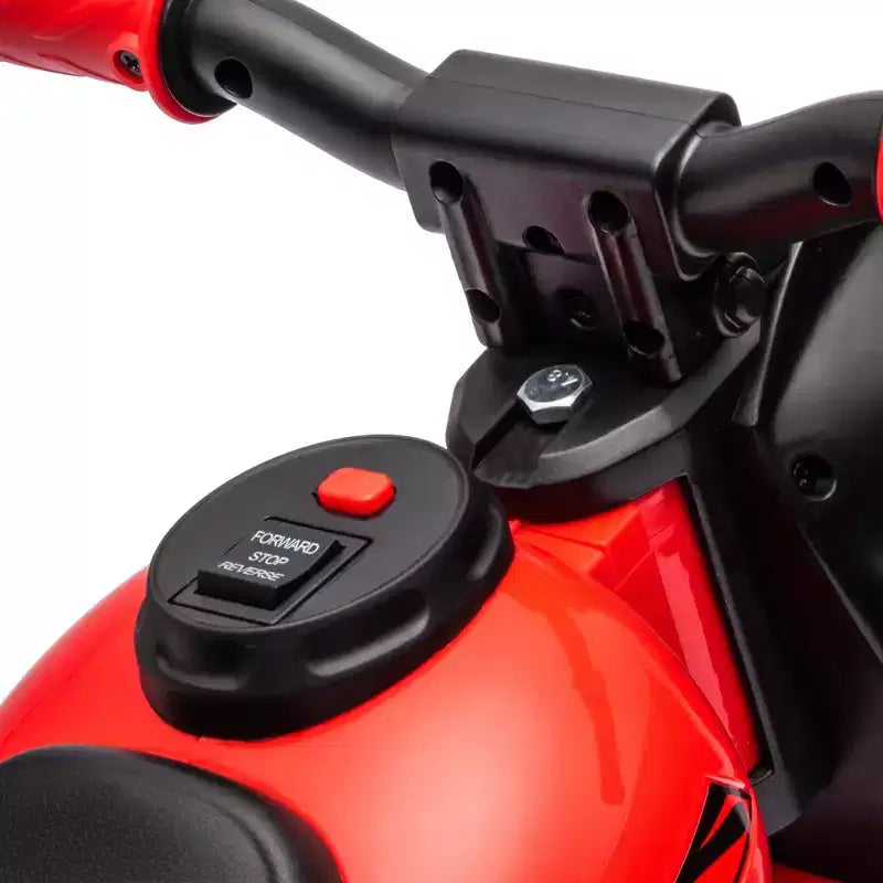 Qaba Ride on Motorcycle, 6V Ride on Bubble Car, 3 Wheeled 2 MPH Electric Motorcycle for Kids w/ LED Headlight, Music, Forward & Reserve