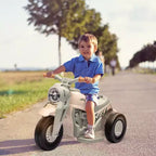 Qaba Ride on Motorcycle, 6V Ride on Bubble Car, 3 Wheeled 2 MPH Electric Motorcycle for Kids w/ LED Headlight, Music, Forward & Reserve