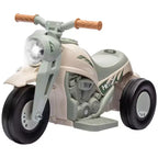 Qaba Ride on Motorcycle, 6V Ride on Bubble Car, 3 Wheeled 2 MPH Electric Motorcycle for Kids w/ LED Headlight, Music, Forward & Reserve