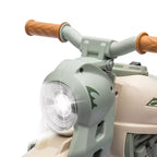 Qaba Ride on Motorcycle, 6V Ride on Bubble Car, 3 Wheeled 2 MPH Electric Motorcycle for Kids w/ LED Headlight, Music, Forward & Reserve