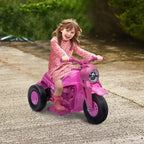 Qaba Ride on Motorcycle, 6V Ride on Bubble Car, 3 Wheeled 2 MPH Electric Motorcycle for Kids w/ LED Headlight, Music, Forward & Reserve