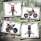 Qaba Kids Motorcycle with Twist Grip Throttle, 12V Electric Motorcycle with Training Wheels, Rear Suspension & Music
