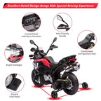 Ride On Motorcycle, 12V 7AH, Licensed BMW Kids Motorcycle, High/Low Speed, EVA Tire, LED Headlights, Ride On Car for Kids