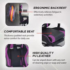BestMassage Gaming Chair Office Computer Desk Chair Computer Chair with Footrest & Lumbar Support