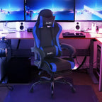 BestMassage Gaming Chair Office Computer Desk Chair Computer Chair with Footrest & Lumbar Support