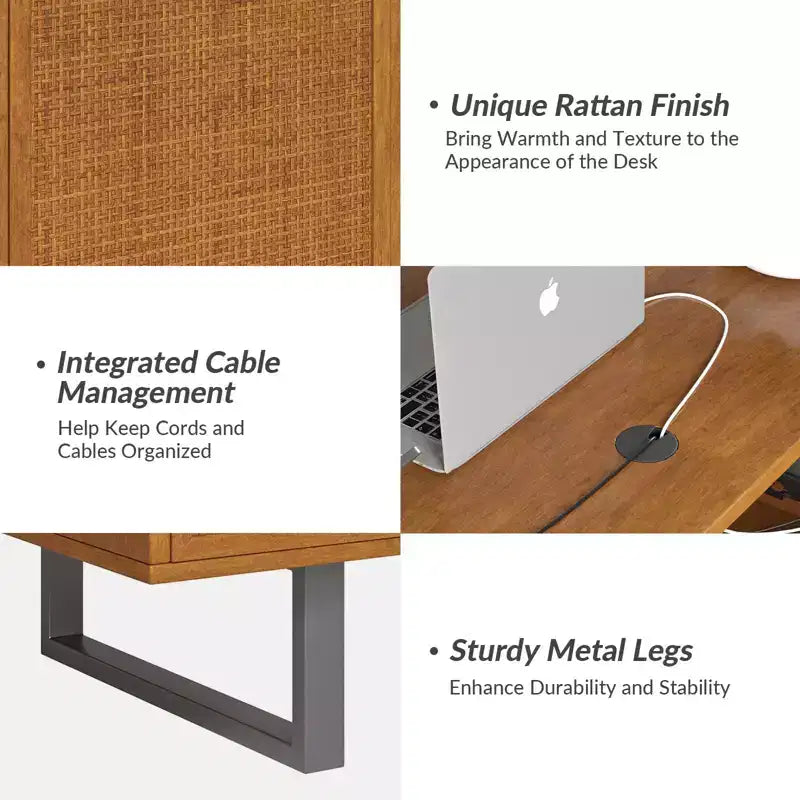 Cyill L shape lift top office desk| ART OF LIVING DESIGNS