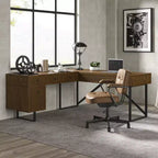 Cyill L shape lift top office desk| ART OF LIVING DESIGNS