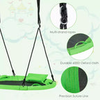 Costway 660 lbs Saucer Tree Swing 40 Inch Kids Toddler Swing Set with Adjustable Ropes