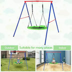 Costway 660 lbs Saucer Tree Swing 40 Inch Kids Toddler Swing Set with Adjustable Ropes
