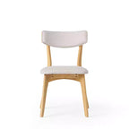 GDFStudio Crystal Rubberwood Upholstered Dining Chairs (Set of 2)