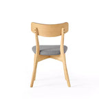GDFStudio Crystal Rubberwood Upholstered Dining Chairs (Set of 2)