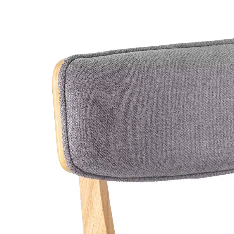 GDFStudio Crystal Rubberwood Upholstered Dining Chairs (Set of 2)