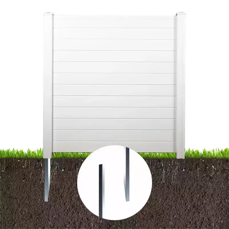 Dovelina Vinyl Garden Fence Panel - Outdoor Decorative Picket Fence with UV Resistance 48'*48'in
