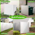 Dovelina Vinyl Garden Fence Panel - Outdoor Decorative Picket Fence with UV Resistance 48'*48'in