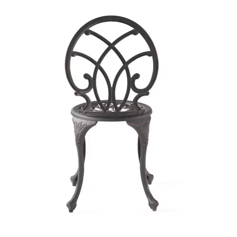 GDFStudio Samedi 3 Piece Outdoor All-Weather Cast Aluminum Bistro Set