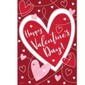 Briarwood Lane Valentine's House Flag 40x28 For Outdoor Heart Toss For Valentine's House Flag