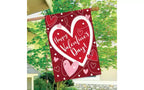 Briarwood Lane Valentine's House Flag 40x28 For Outdoor Heart Toss For Valentine's House Flag