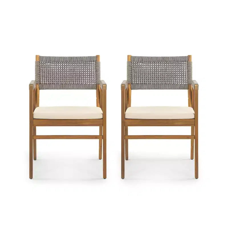 Christopher Knight Home Joueyf 3 Pieces Rustic Patio Acacia Bistro Set