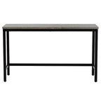 Whisen Farmhouse 4-Piece Counter Height Dining Table Set with 3 Stools