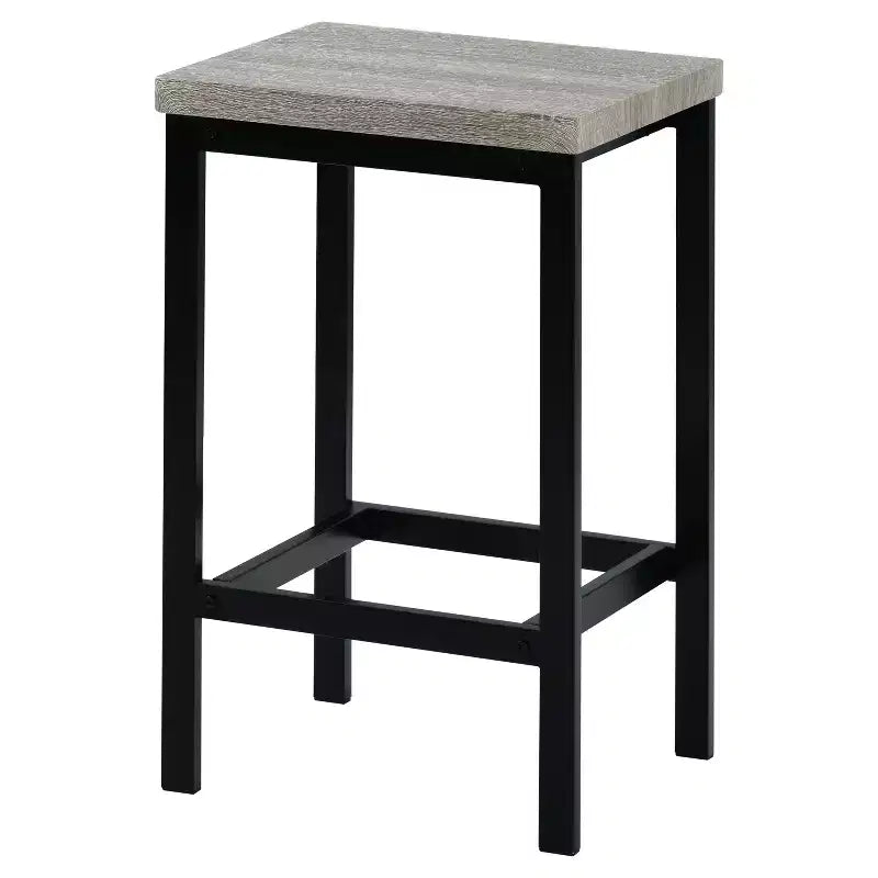 Whisen Farmhouse 4-Piece Counter Height Dining Table Set with 3 Stools