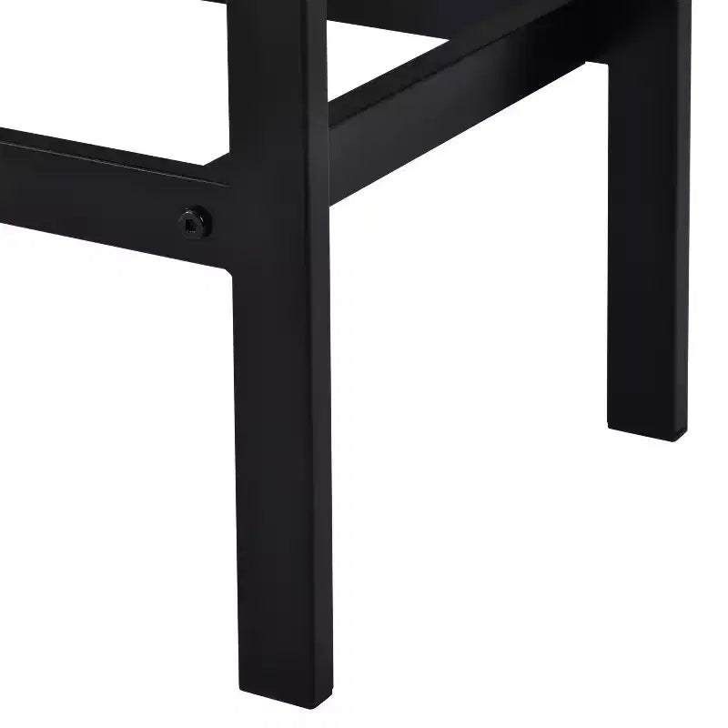 Whisen Farmhouse 4-Piece Counter Height Dining Table Set with 3 Stools