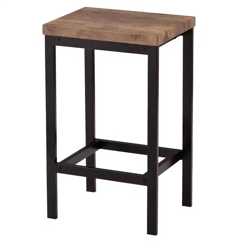 Whisen Farmhouse 4-Piece Counter Height Dining Table Set with 3 Stools