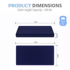 Emma and Oliver Blue Water-Resistant Memory Foam Mattress with Zippered Cover