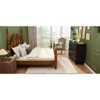 Hitow 10 Drawer Horizontal Dresser with Round Metal Knobs Modern Chest of Drawers