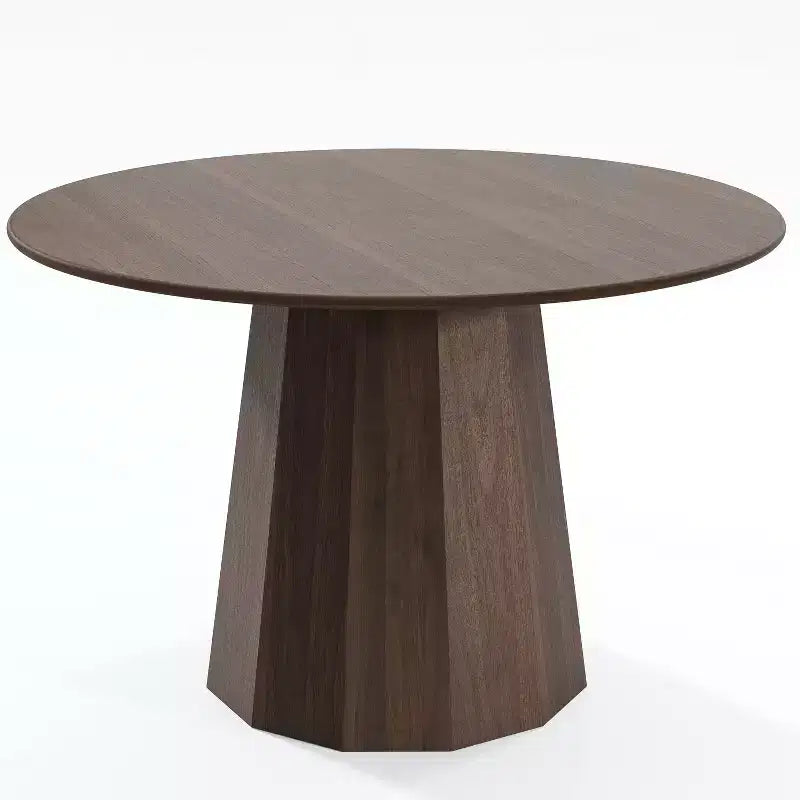 PexFix 46 Round Solid Wood Dining Table Kitchen Tables