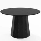 PexFix 46 Round Solid Wood Dining Table Kitchen Tables