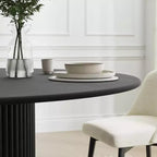 PexFix 46 Round Solid Wood Dining Table Kitchen Tables