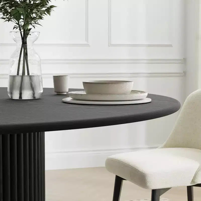 PexFix 46 Round Solid Wood Dining Table Kitchen Tables