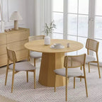 PexFix 46 Round Solid Wood Dining Table Kitchen Tables