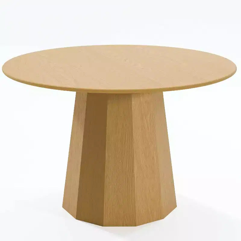 PexFix 46 Round Solid Wood Dining Table Kitchen Tables