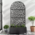 PexFix 72x35Iron Black Arch Planting Box Plant Climbing Frame Net