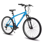 BAMCBASE Agave Mountain Bike, Mens Womens MTB with 21 Speeds, High-Tensile Steel Frame, V Brake, Hardtail Bicycle for Adults