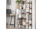 5-Tier Narrow Bookcase, Industrial Bookshelf for Garden Livingroom