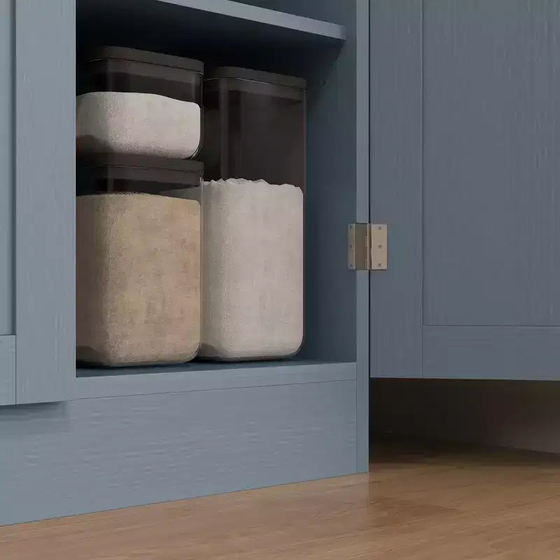 HOMCOM 67 Freestanding Kitchen Pantry, 4-Door Storage Cabinet Organizer with Adjustable Shelves and Doors