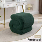 GDFStudio Mila 19.3 Teddy S-Shape Ottoman/Footstool