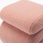 GDFStudio Mila 19.3 Teddy S-Shape Ottoman/Footstool