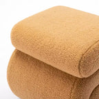 GDFStudio Mila 19.3 Teddy S-Shape Ottoman/Footstool